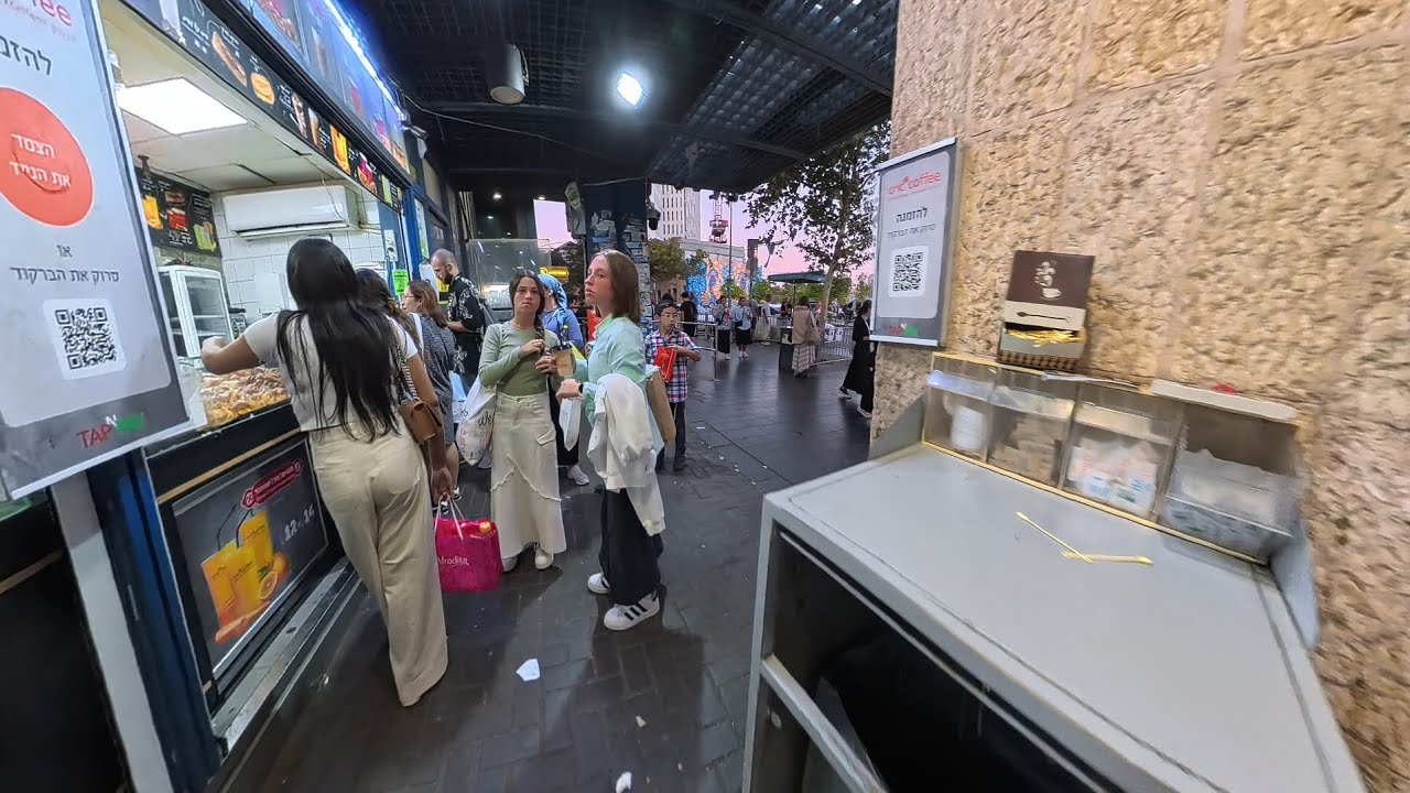 Jerusalem Night Walk🌙✨ - Central Bus Station to Mahane Yehuda Market 