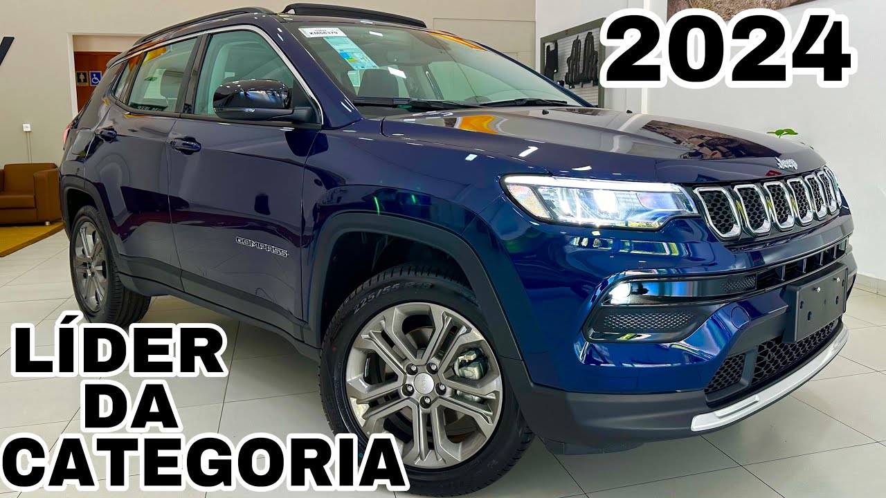 JEEP COMPASS LONGITUDE 2024 1.3 AZUL JAZZ EM DETALHES | O SUV MÉDIO QUE VENDE MAIS QUE COROLLA CROSS