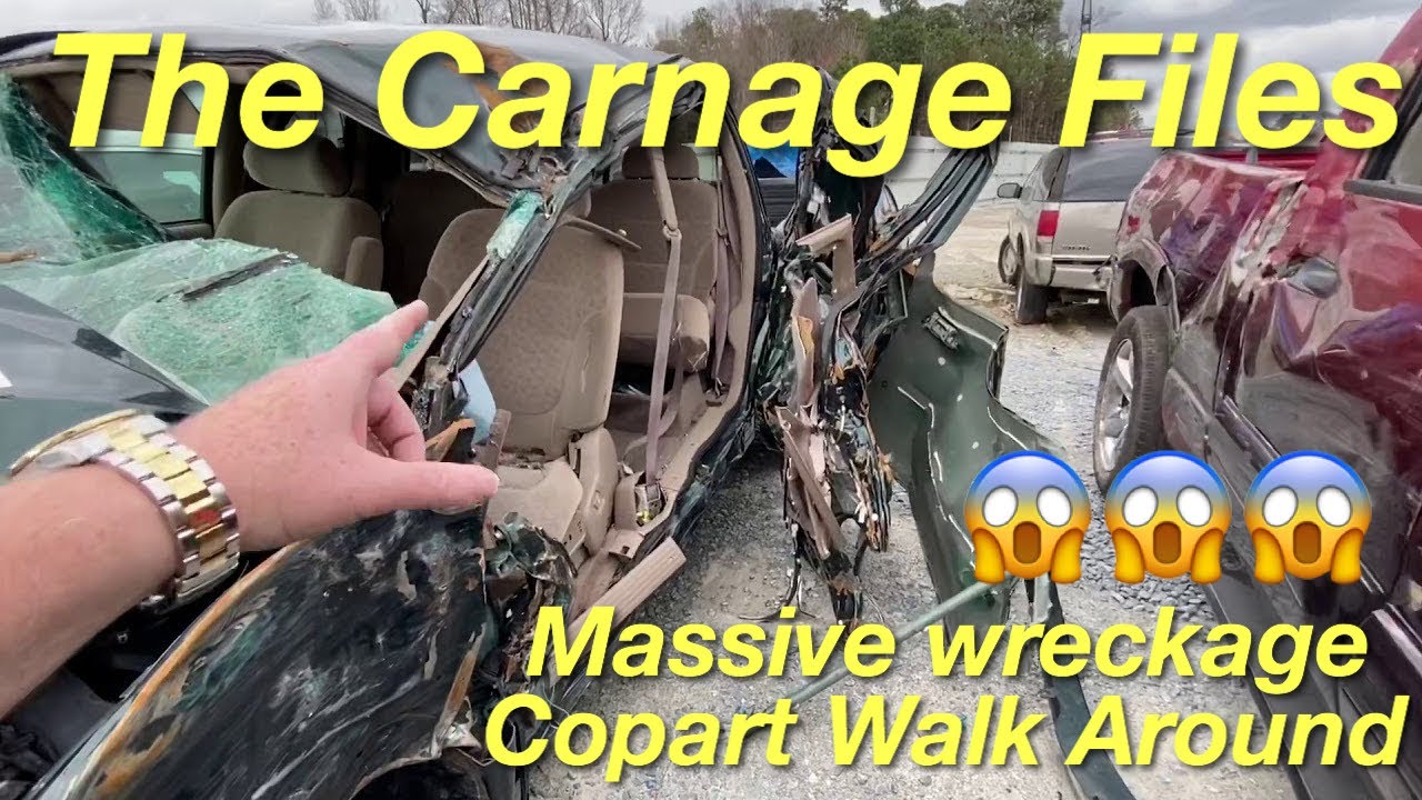 Copart Walk Around Massive Carnage, Worst I&rsquo;ve Seen!