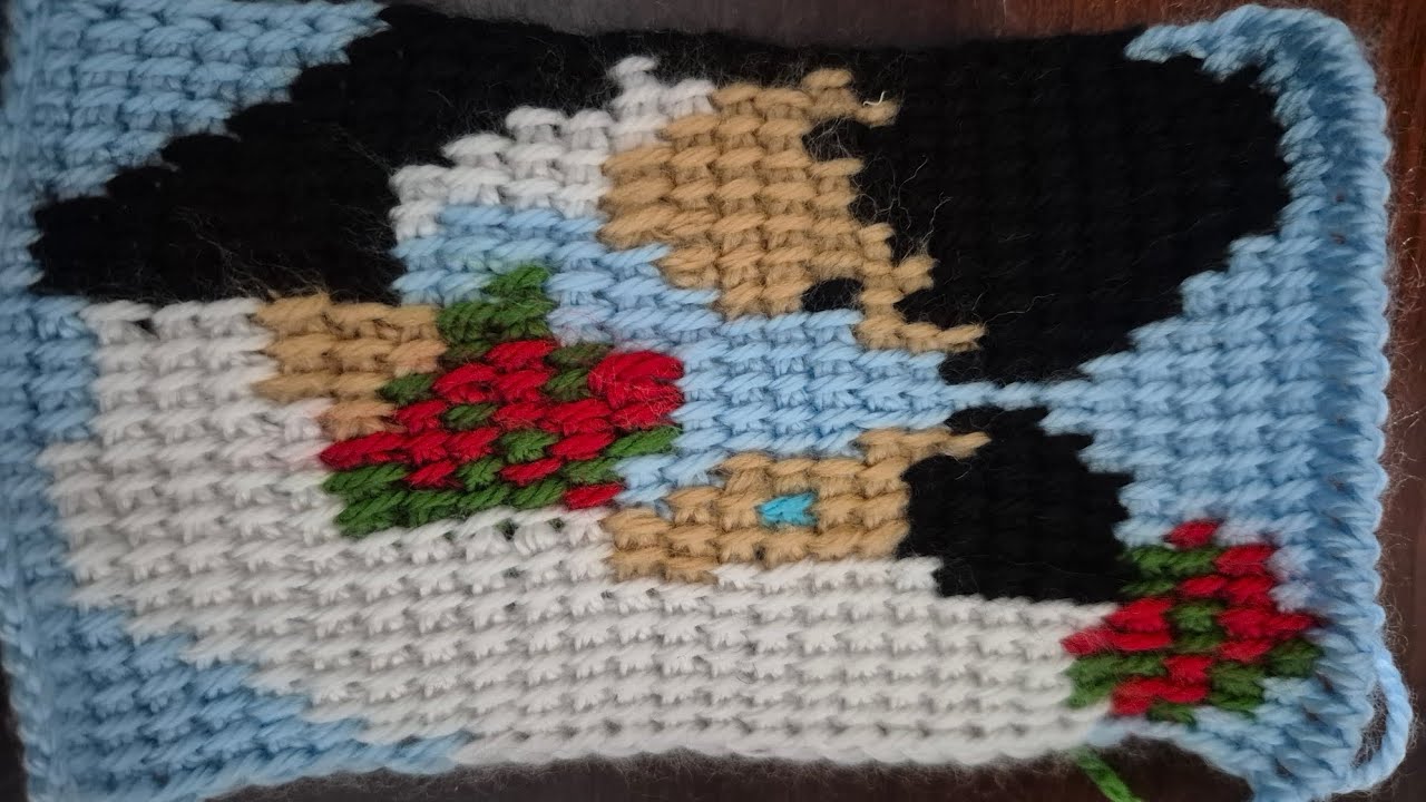 Tunus gelin damat patiği #tunusişiörgü #crochet #tunusişi #trending 
