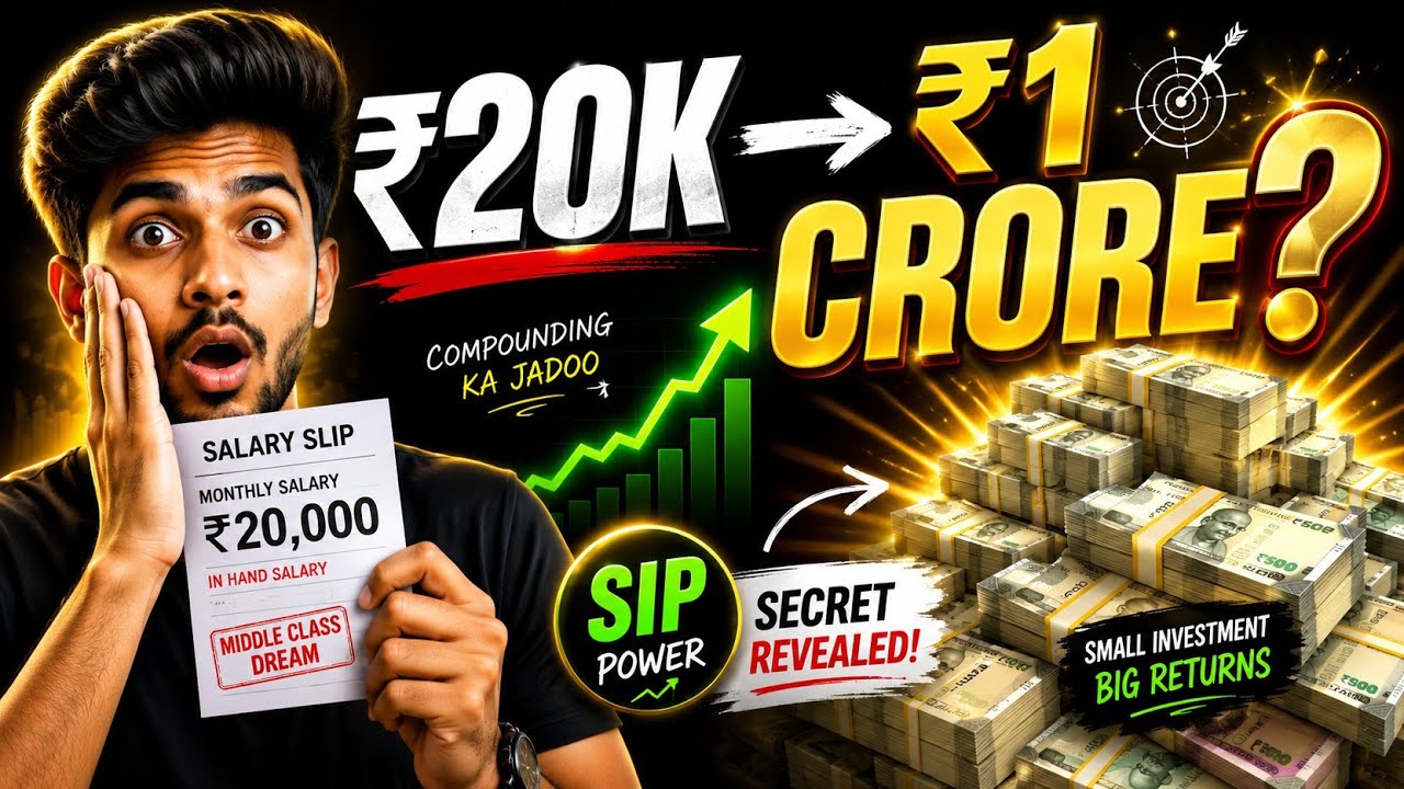 ₹20,000 Salary Se ₹1 Crore Kaise Banaye? (Step-by-Step Plan) Paise se Paisa kaise bnaye  