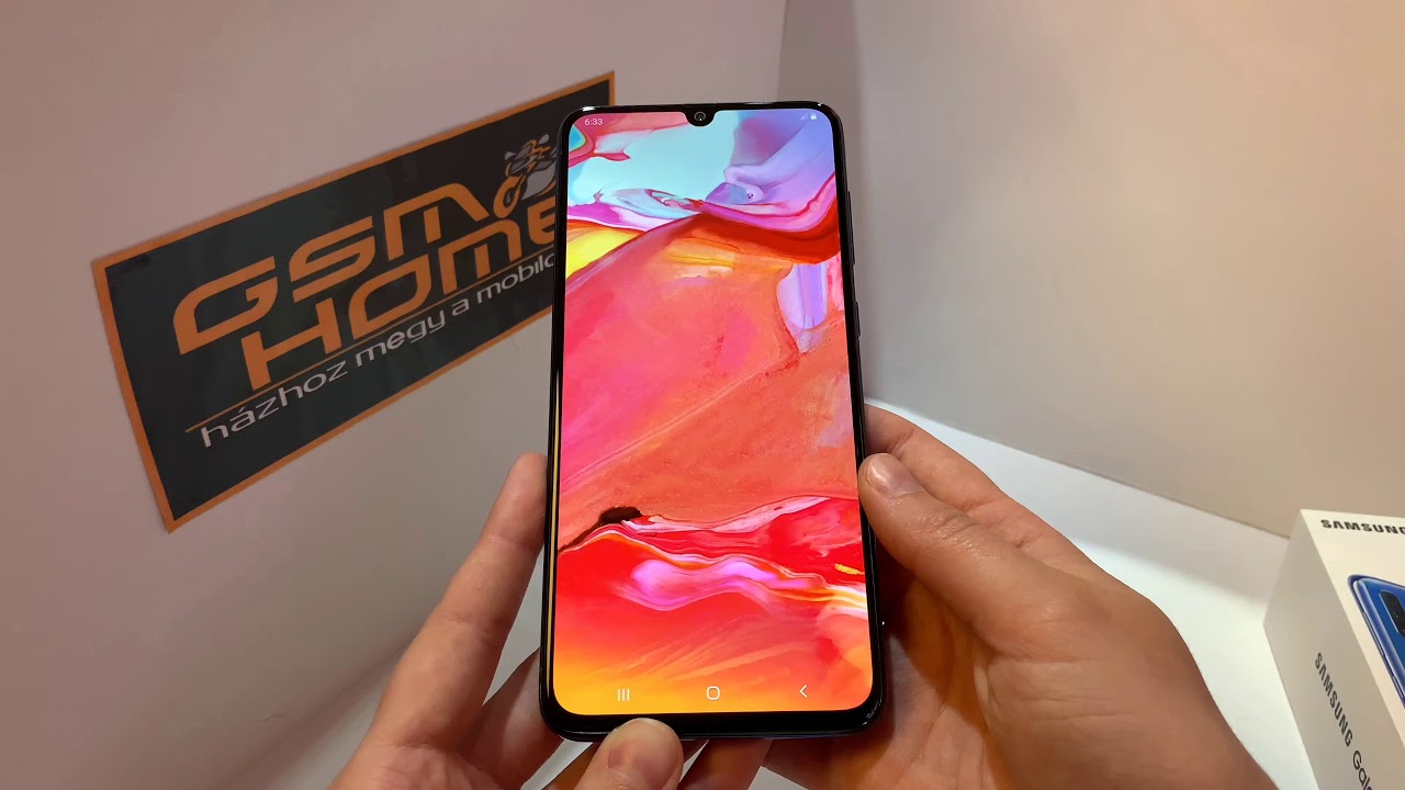 Samsung Galaxy A70 kicsomagolás - GsmHome