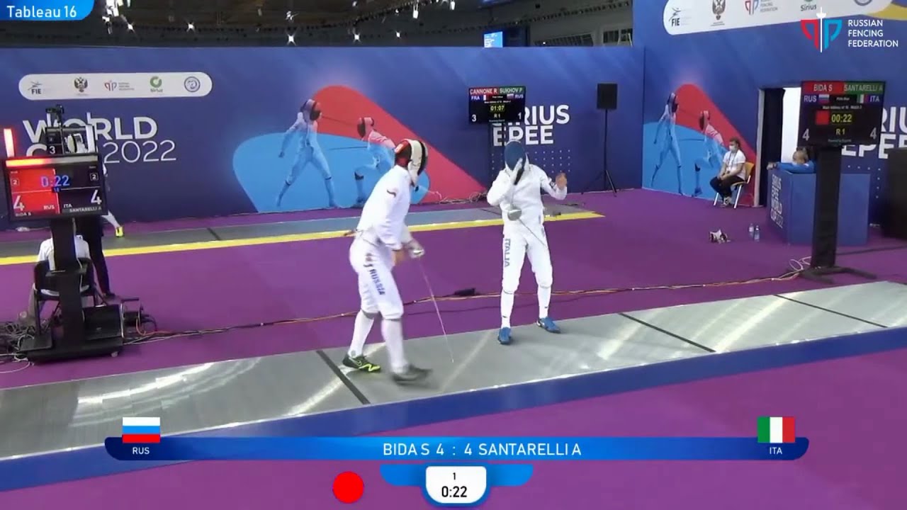 Epee Fencing - The beat was so hard! | Bida S vs Santarelli A
