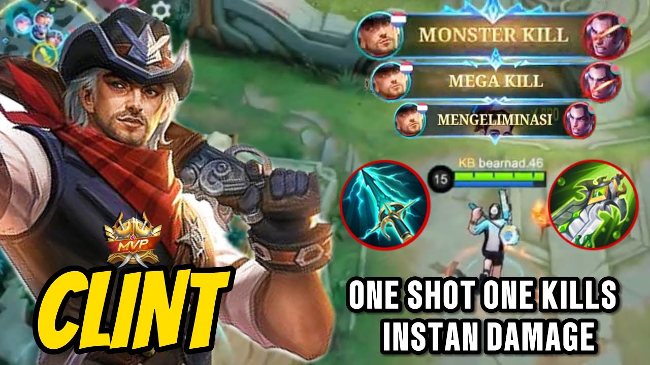 CLINT VS BRODY | 1 HIT MUSUH LANGSUNG HILANG | BUILD CLINT TERSAKIT WAJIB KALIAN COBA ~ MLBB