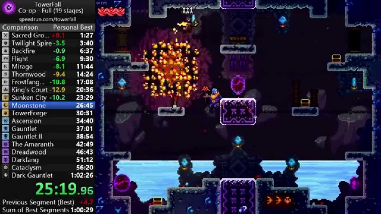 TowerFall Speedrun - Co-op Full 1:01:34.700