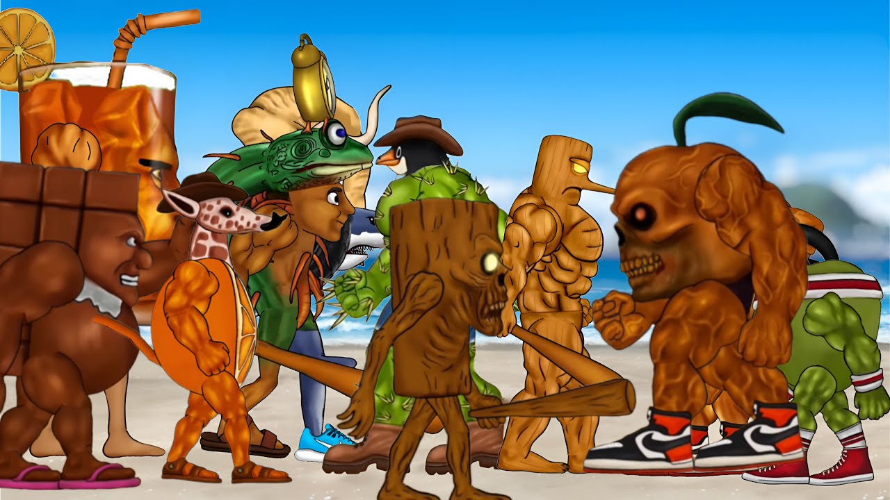 Zombie brainrot & brr es teh budi di dun vs leru le fighting each other dc2 animation zombie Udindun
