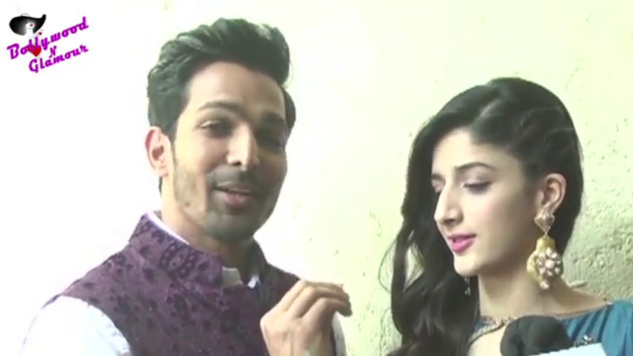 Harshvardhan Rane & Mawra Hocane at the on the  set of 'Comedy Classes' for 'Sanam Teri Kasam'