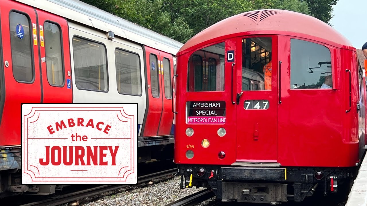 Journey on a 1938 vintage London Metropolitan Train - Amersham Station.