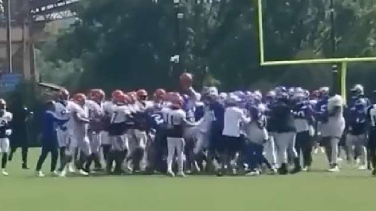 Woah: Rams, Bengals Joint Practice Erupts Into Massive Brawl, Aaron Donald Swings Helmets!