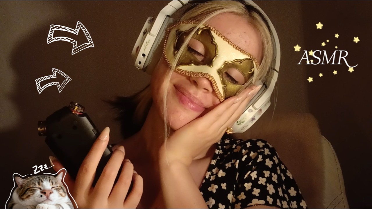 𝙰𝚂𝙼𝚁✧˚. Casi me quedo dormida grabando esto 🌠 | Wet mouths sounds + visuales con brochita + Tascam