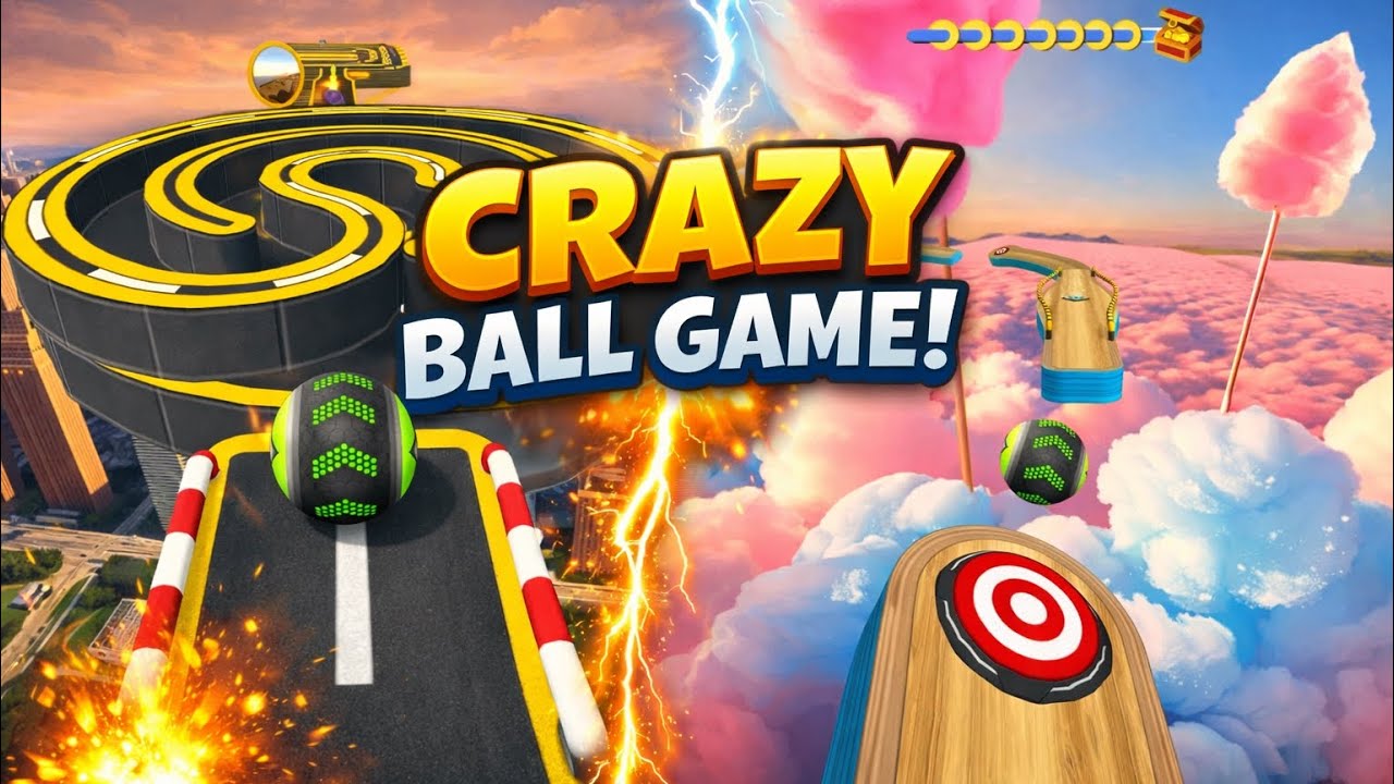 Crazy Ball Run Level 65 😱 Impossible Track Challenge! Speedrun gameplay 