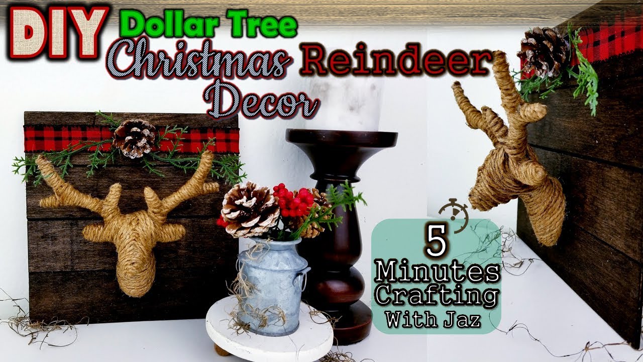 5 MINUTES CRAFTING No. 15 | FARMHOUSE CHRISTMAS DECOR | DOLLAR TREE DIY