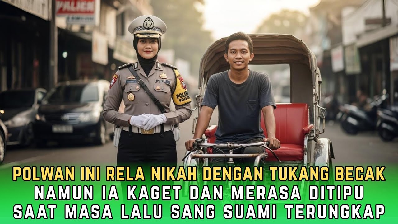 Polwan ini Rela Nikah dengan Tukang Becak, Namun ia Syok saat Tau Masa lalu Suaminya.. | Kisah Viral