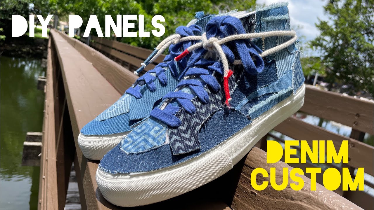 Vans Vault Sk8 Hi Taka Hayashi DIY (How to make your own custom panels)