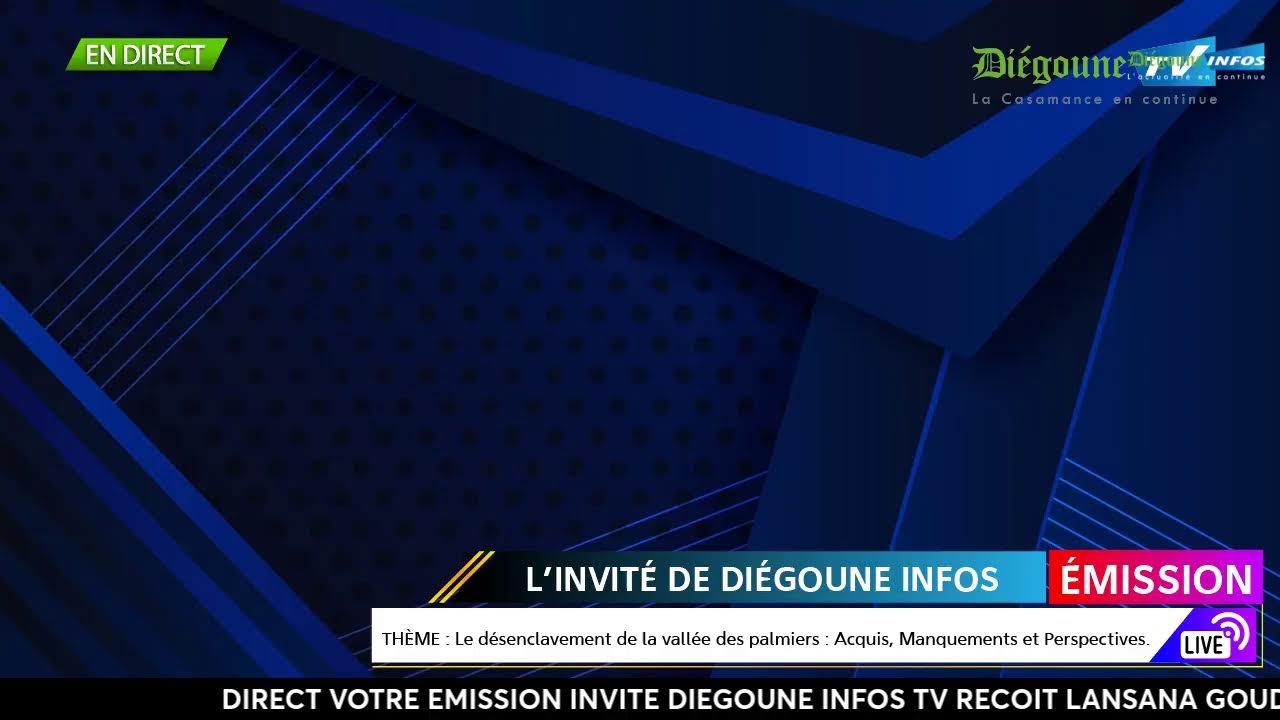 EMISSION ; L'INVITE DE DIEGOUNE INFOS LANSANA GOUDIABY