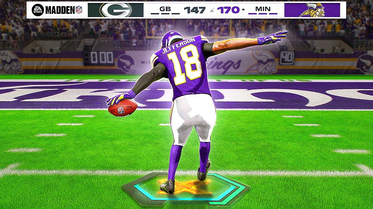 Madden, But Every Yard Celebrated Equals 1 Point