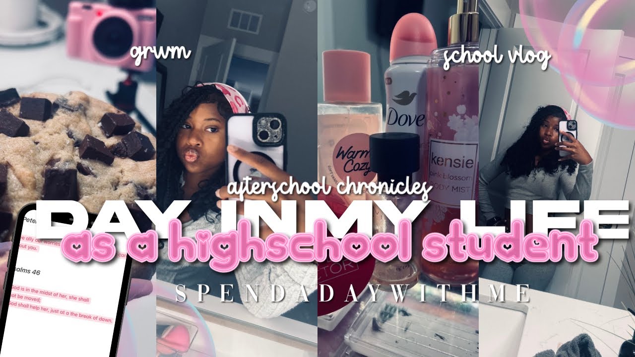 DAY IN THE LIFE AS A HIGHSCHOOL STUDENT🎀|| grwm, school vlog, afterschool chronicles