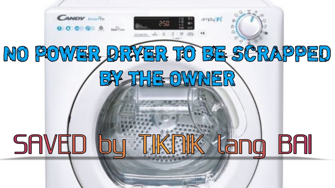 No Power CANDY SMARTFLO DRYER Repaired