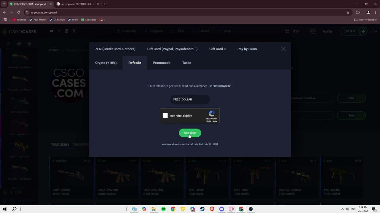 CSGOCASES PROMO CODE 2025 CSGOCases Free Cases & Codes CS.PRO REFCODE: FREE1DOLLAR