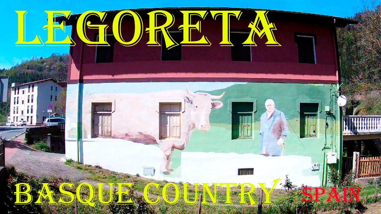 Walk the streets of the city of Legoreta Spain. Tour through historical and modern places
