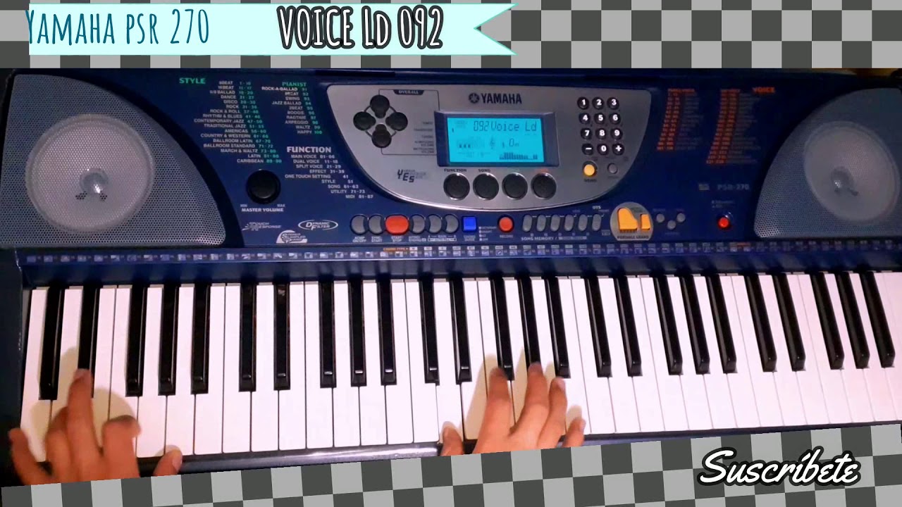 VOICE LD 092 PROGRAMACIÓN// Tutorial Yamaha psr 270