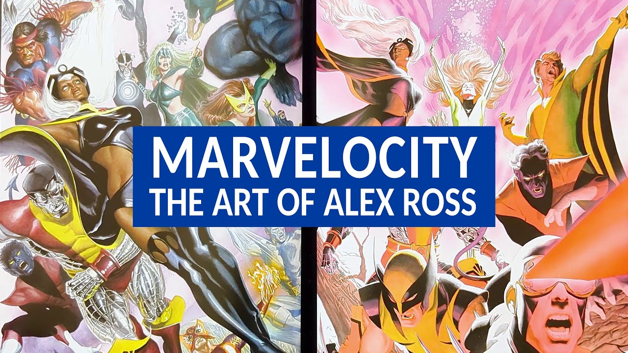 Marvelocity - The Marvel Comics Art of Alex Ross (ASMR Book Flip Through)
