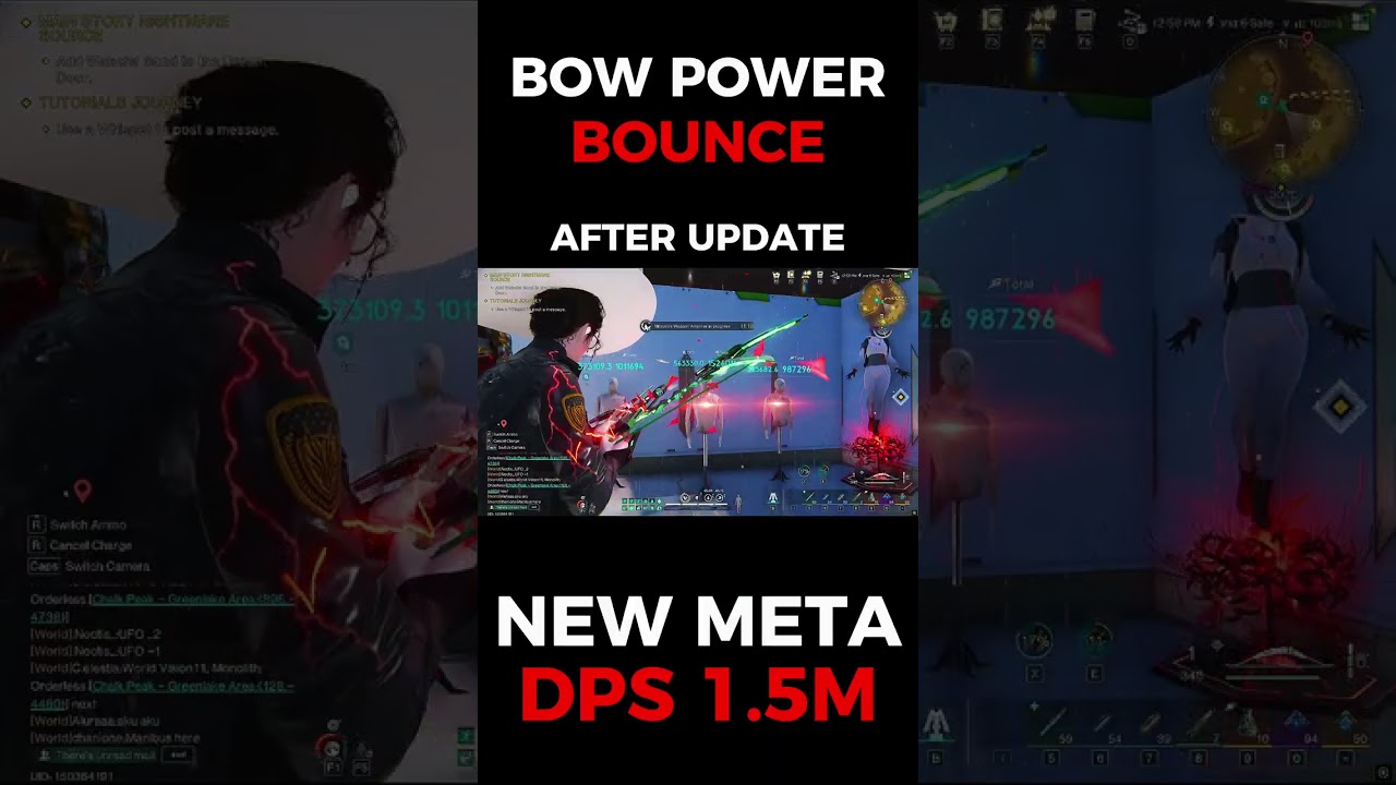 AFTER UPDATE NEW META DPS 1.5M COMPOUND BOW BOUNCE & PS CONSOLE LAUNCH ONCE HUMAN🥶#oncehuman