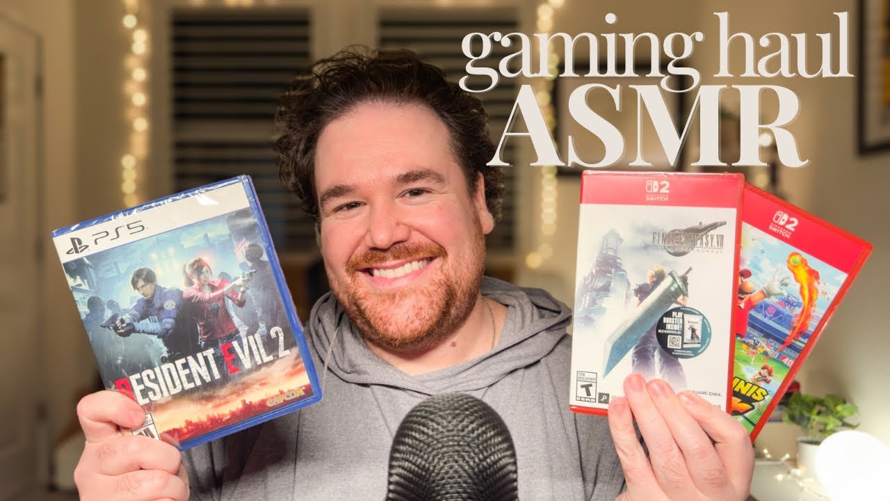 cozy video game haul ASMR | tapping & rambling