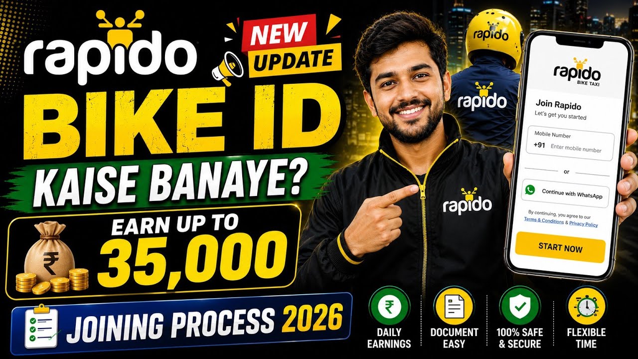 Rapido Me Bike Kaise Lagaye | Rapido Captain Registration | How To Join Rapido Bike Taxi