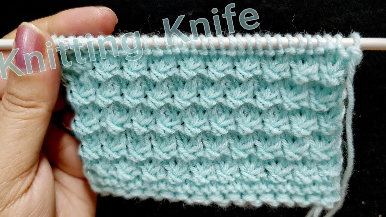 2 सलाई की आसान बुनाई , Easy 2 Row Knitting Pattern for All Types of Projects