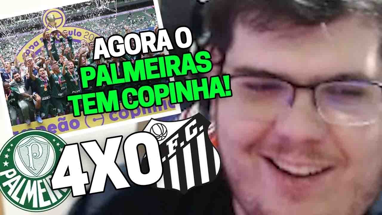 CASIMIRO REAGE: PALMEIRAS 4X0 SANTOS - FINAL DA COPINHA 2022 (O FIM DA PIADA) | Cortes do Casimito