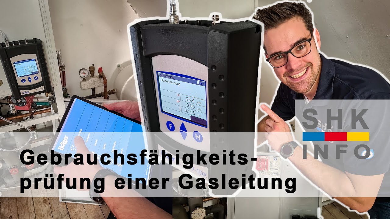 Prüfung einer Gasleitung - sicher ist sicher