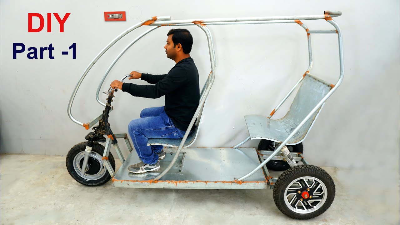 How to Make Mini Solar E Rickshaw /ঘরে তৈরি ব্যক্তিগত সৌর টোটো (Part-1)