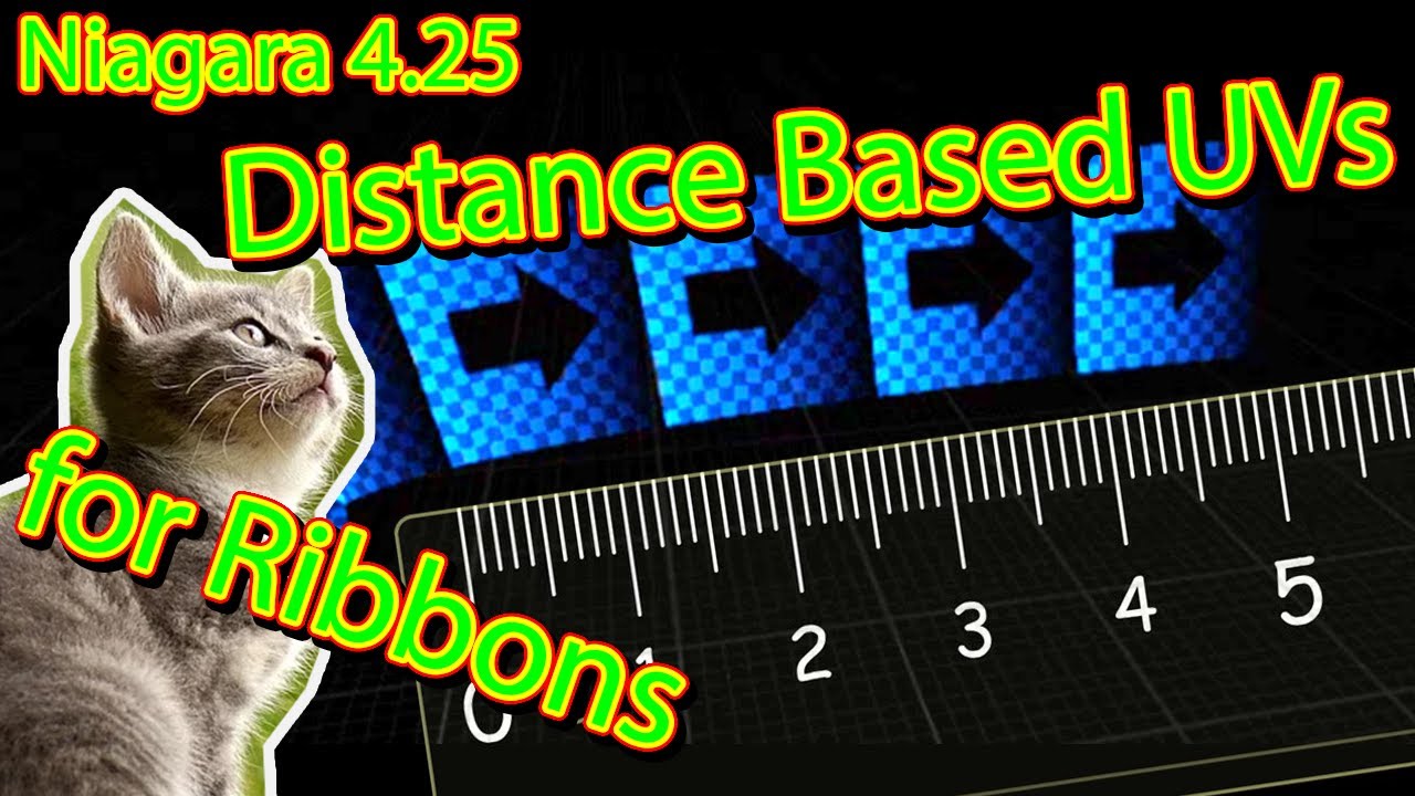 Niagara 4.25: Travel distance based UVs for Ribbons