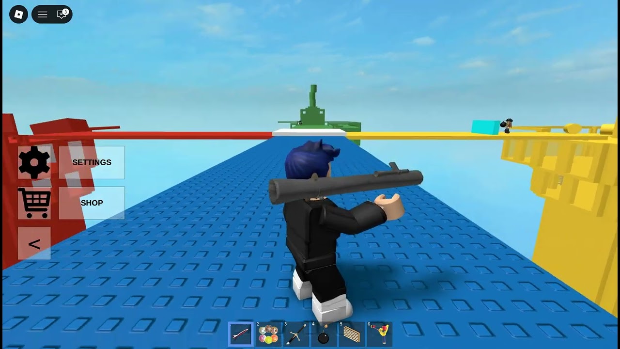 Roblox - Red, Blue, Green and Yellow Tower Battles