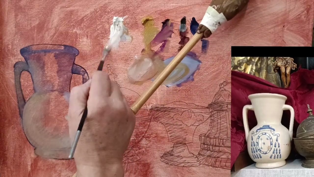 Pintando un bodegón al estilo de Zurbarán parte dos por Luis Rizo pintor 209