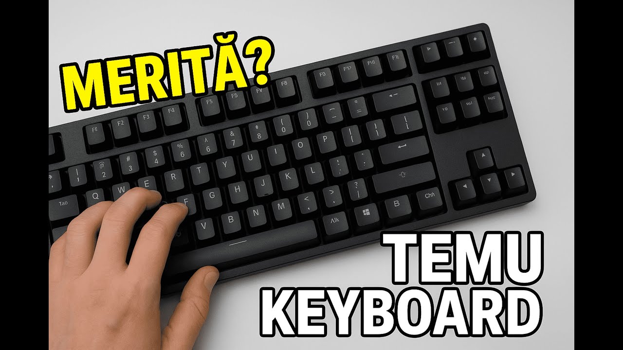 🔥 AM LUAT O TASTATURĂ DE PE TEMU… MERITĂ SAU NU?  😳