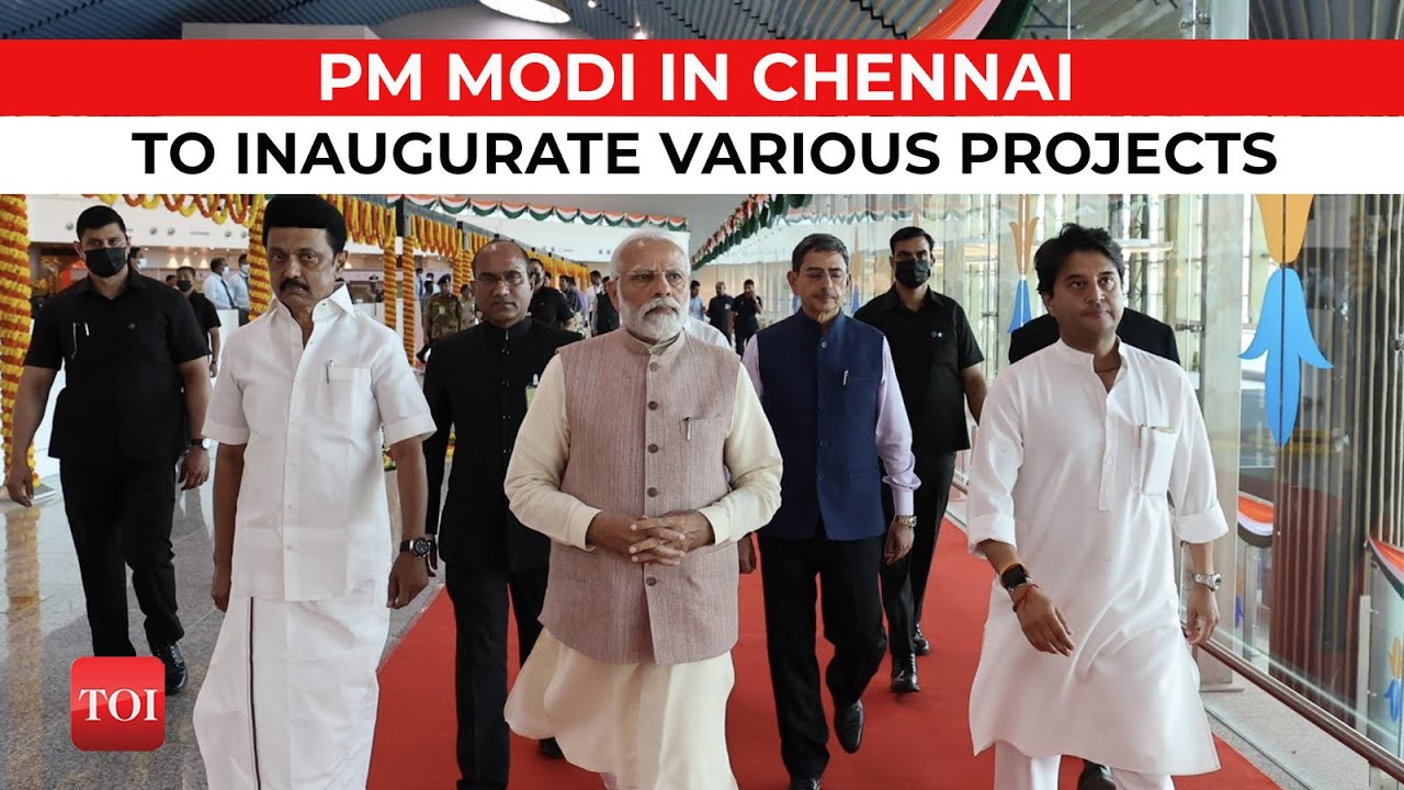 LIVE | PM Modi in Chennai |  Foundation stones of several projects | Listen LIVE to PM Modi