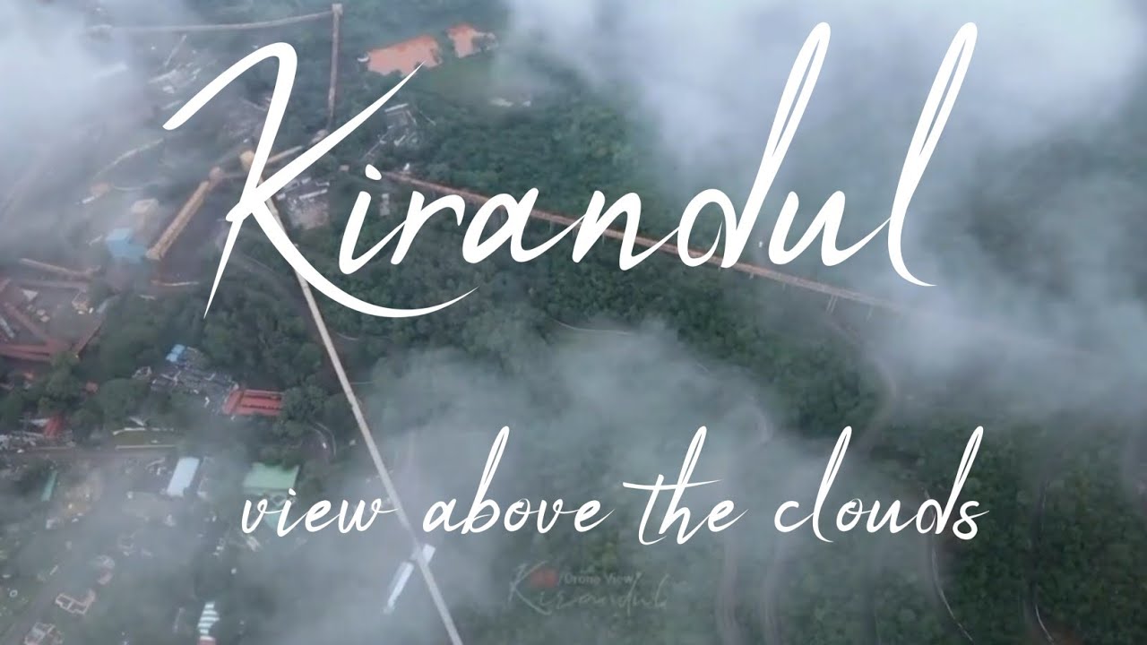 Kirandul Bailadila Monsoon Drone View  Over the clouds NMDC