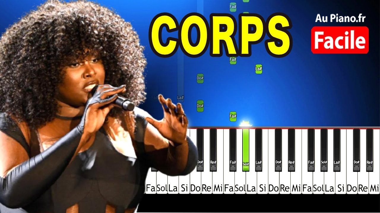 Yseult Corps Piano Cover Tuto FACILE Paroles Karaoké (Au Piano.fr)