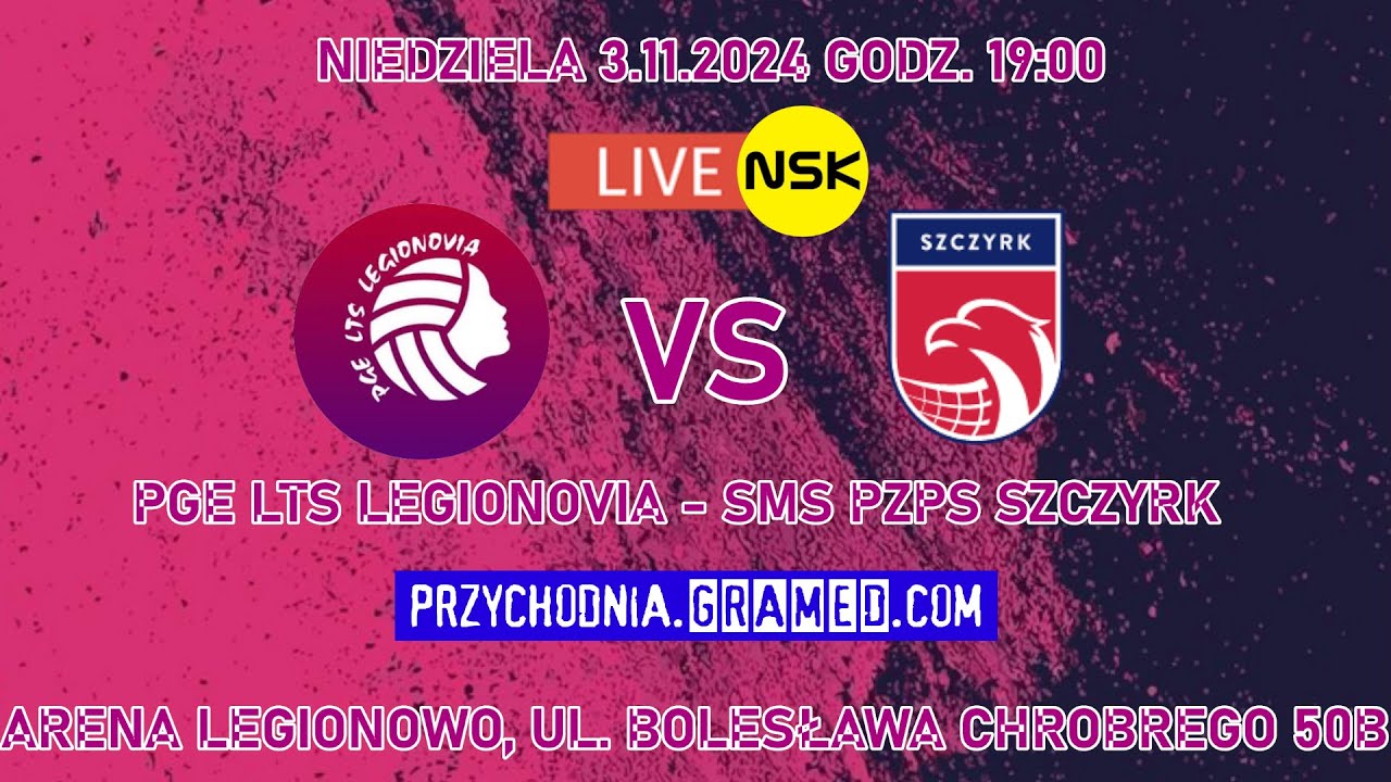 tv.nsk.pl [LIVE] LTS Legionovia Legionowo - SMS PZPS Szczyrk I 2024-11-03 