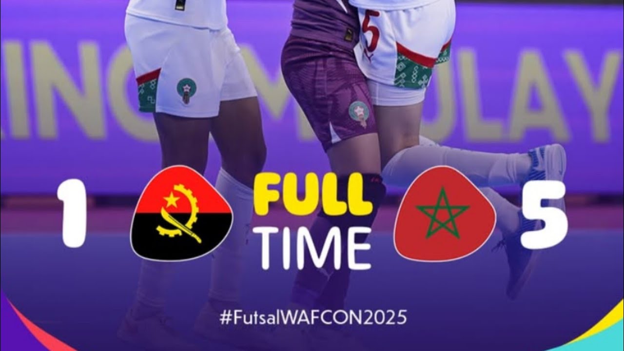 ANGOLA VS Marrocos|| Futsal feminino || Semi final || África CUP Of Nations Marrocos 2025