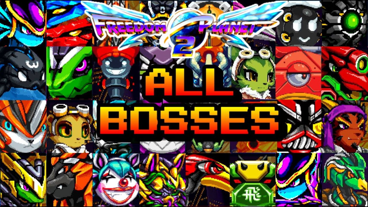 ALL FREEDOM PLANET 2 BOSSES (HARD MODE) w/TIMESTAMPS - NO COMMENTARY