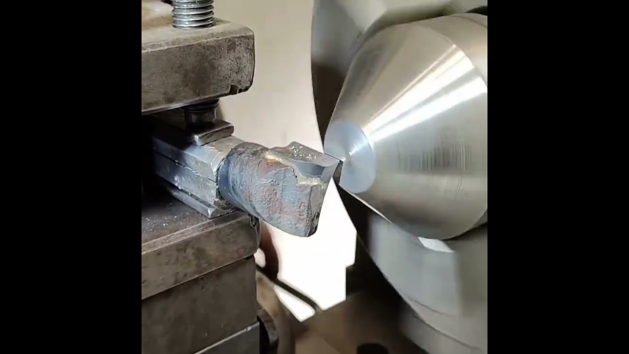 Custom Made Tool for Smooth Metal Cutting on Lathe Machine 🛠️⚙️💯 | Precision Engineering Hack!