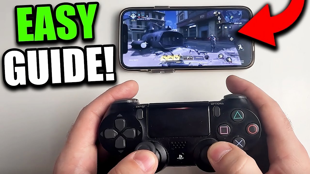 Как подключить контроллер PS4 к телефону!
