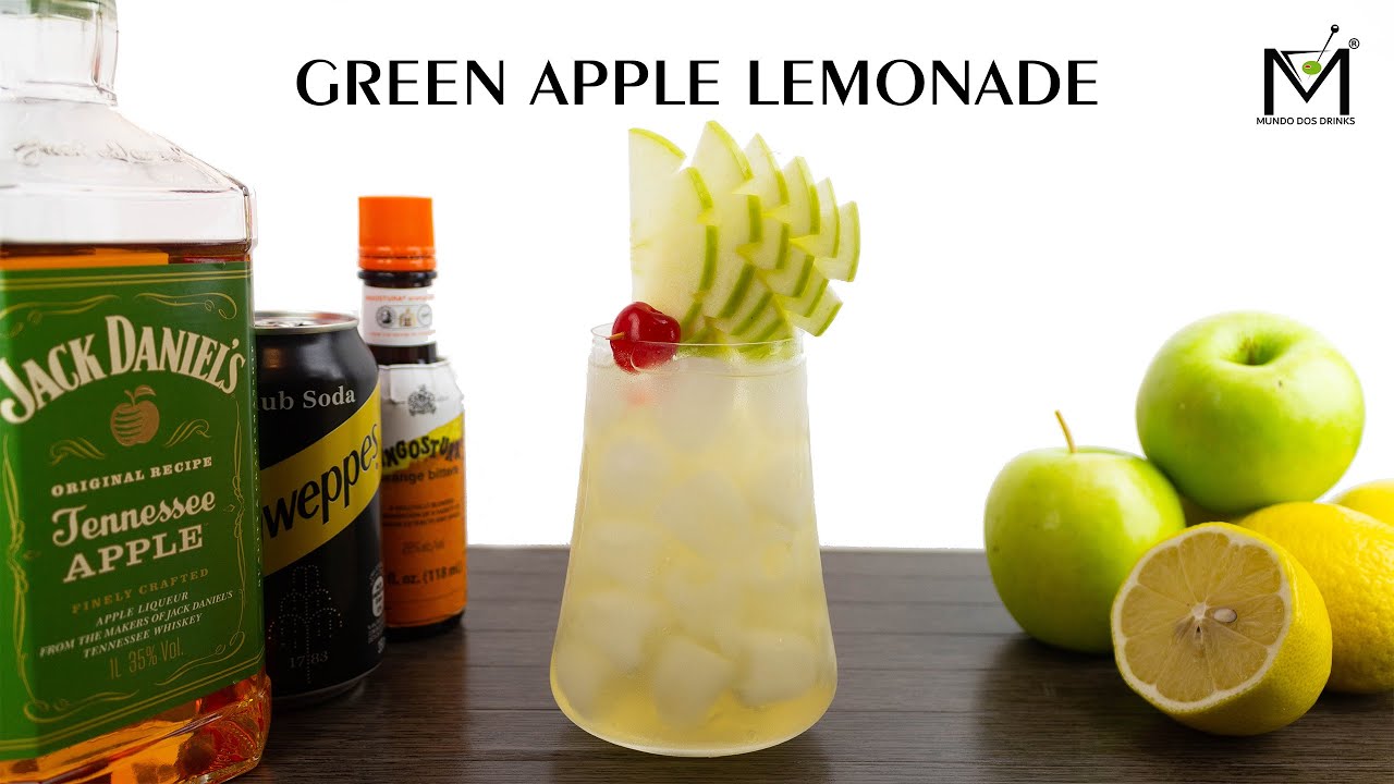 COMO FAZER O GREEN APPLE LEMONADE! DRINK COM JACK DANIEL´S APPLE! 🍹🍹🍹🍹🍹🍹