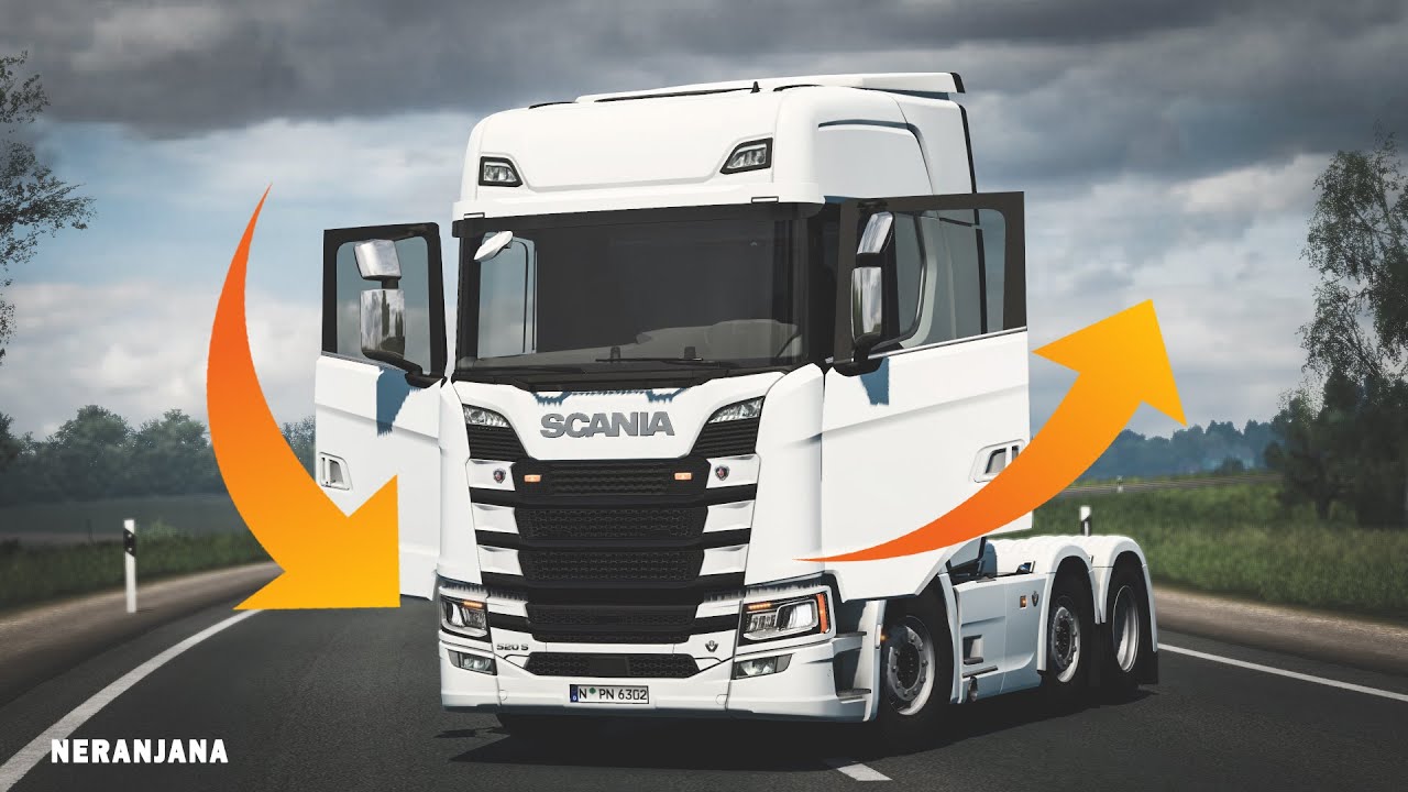 Truck Door Open/Close Animation for All Scania and Volvo Trucks | ETS2 Mods v1.40