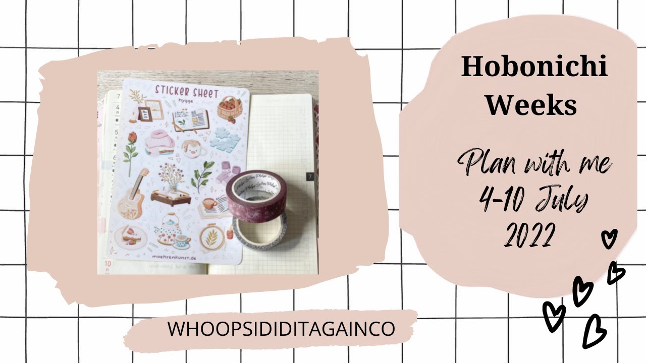 Hobonichi weeks ||  4-1- July 2022 || plan with me || Functional
