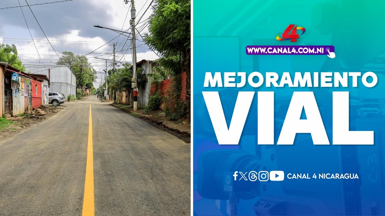 Alcaldía de Managua entrega proyecto de mejoramiento vial en barrio Laureles Sur