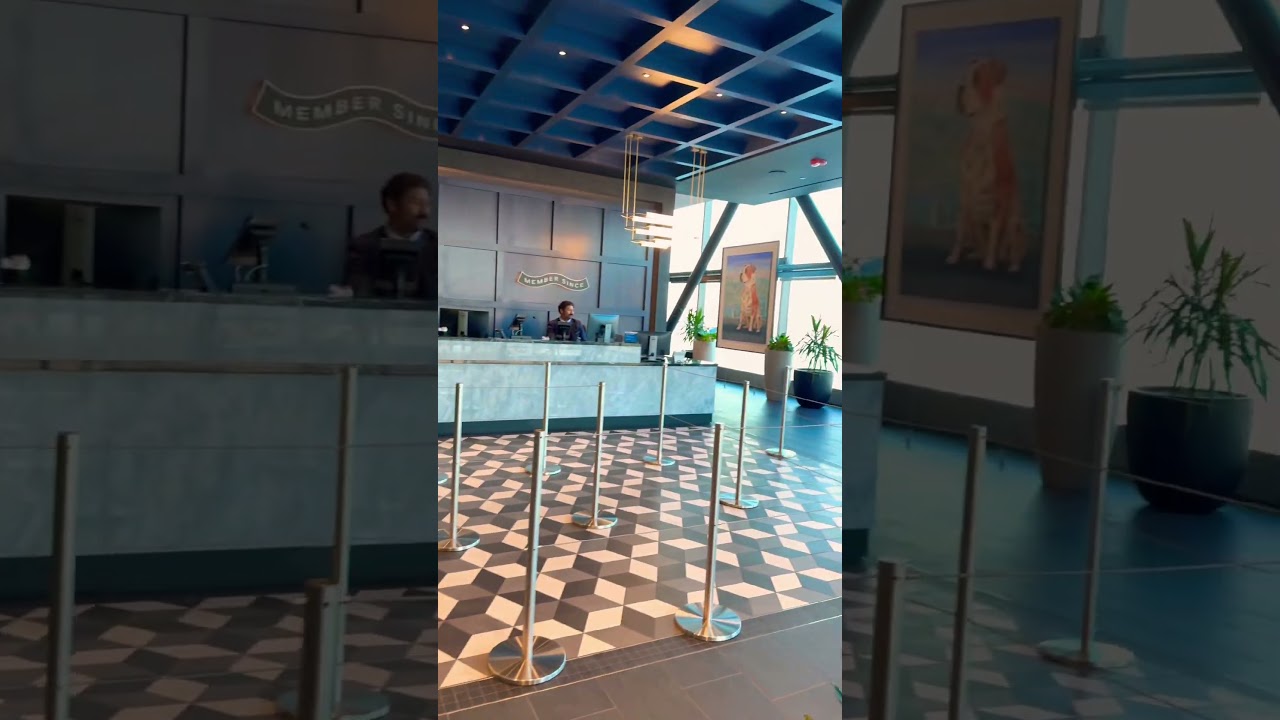 Entering into the brand new centurion lounge in Salt Lake City